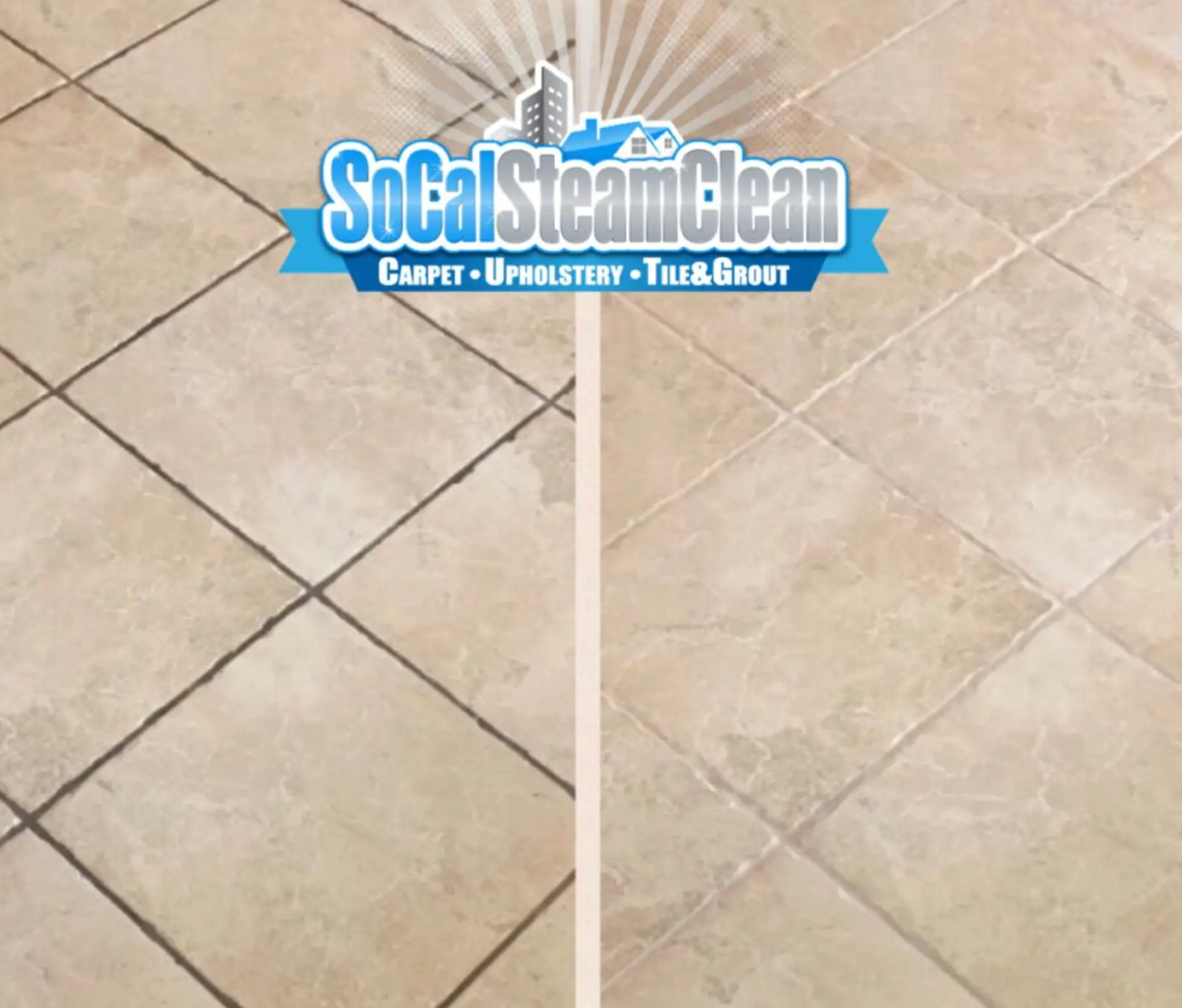 Tile and grout before and after cleaning in North County San Diego