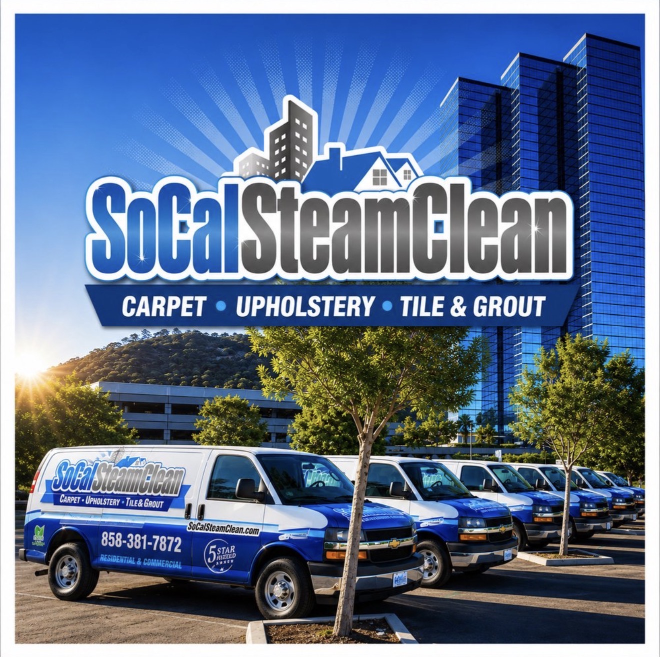 SoCal Steam Clean branded service fleet